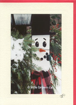 Snowman Notecard